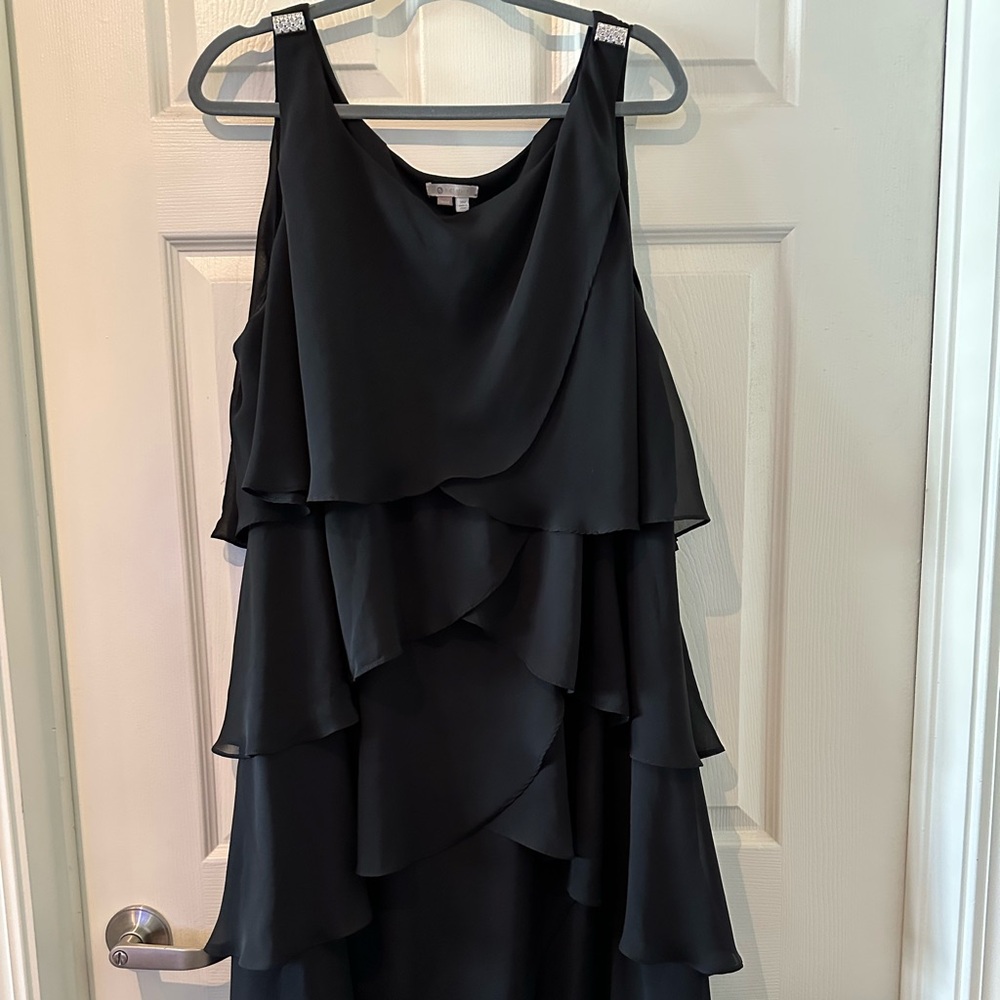 Dress Barn Black Layered Dress